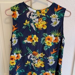 Silk tropical top